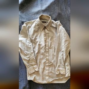 mens  used Manhattan along sleeve shirt size 15  1/2